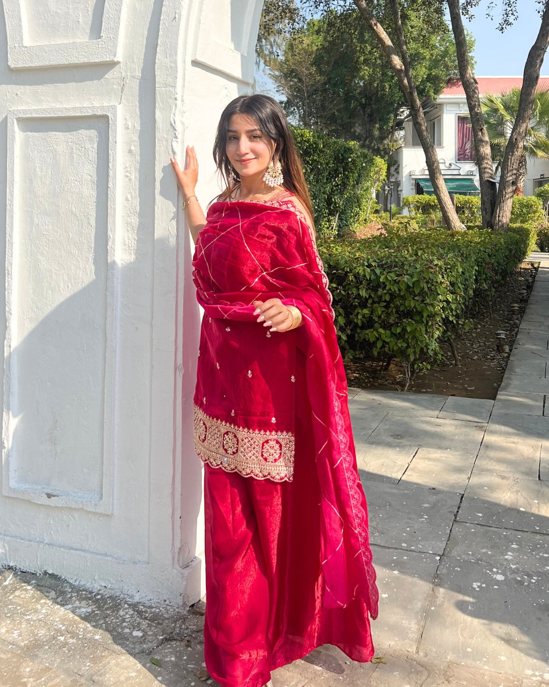 Rani Embellished Silk Set