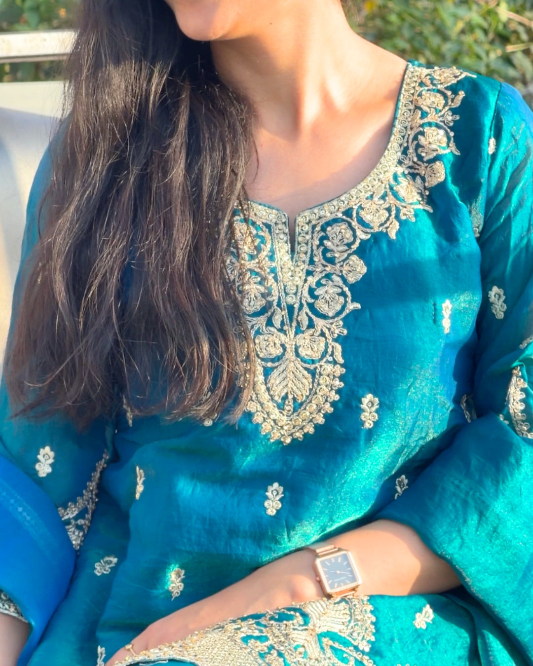 Peacock Paisley Sharara Set